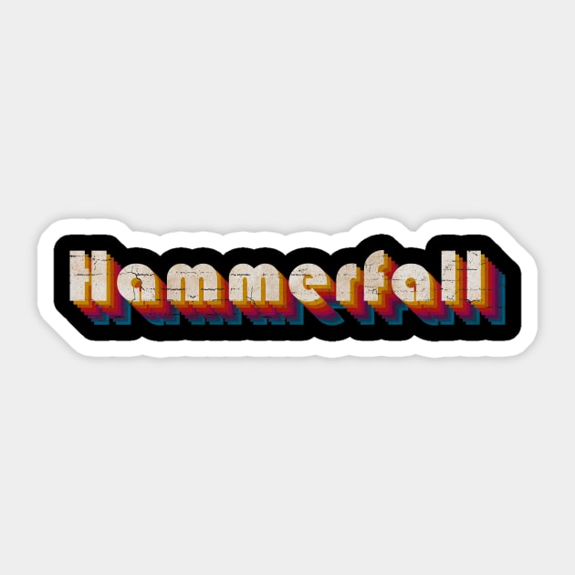 retro vintage Hammerfall Sticker by TulenTelan